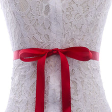 Load image into Gallery viewer, MissRDress Wedding Dress Belt Crystal Bridal Belt Sash Diamond Wedding Sash Thin Rhinestones Wedding Belt For Women Dress JK868