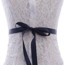 Load image into Gallery viewer, MissRDress Wedding Dress Belt Crystal Bridal Belt Sash Diamond Wedding Sash Thin Rhinestones Wedding Belt For Women Dress JK868