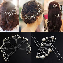 Load image into Gallery viewer, Hairpins for Women Girl Headdress Bridal Hair Accessories Artificial Pearl Wedding Hair Pins Decoration Hair Ornaments Braid